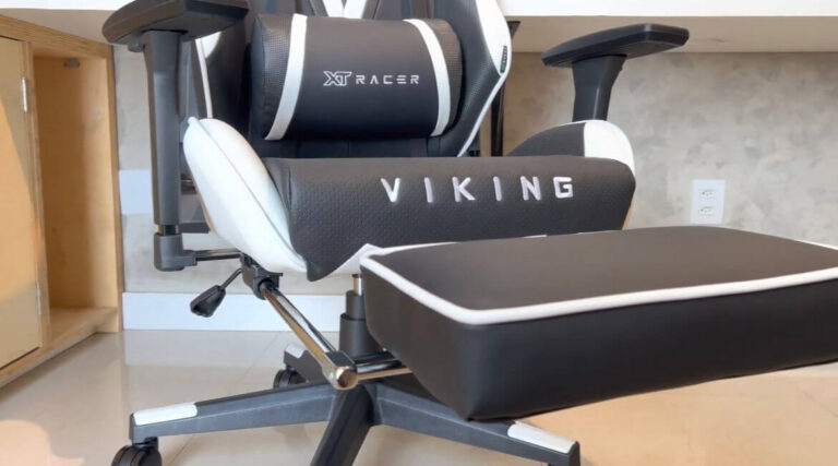 Cadeira preta e branca viking XTRO21