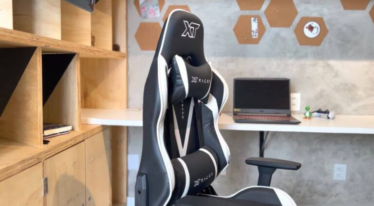 Cadeira preta e branca viking XTRO21